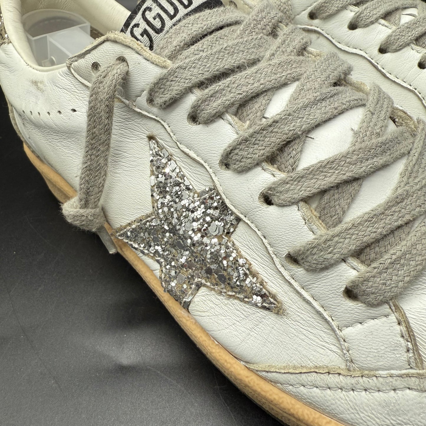 Golden Goose Ballstar - Blanc Argenté