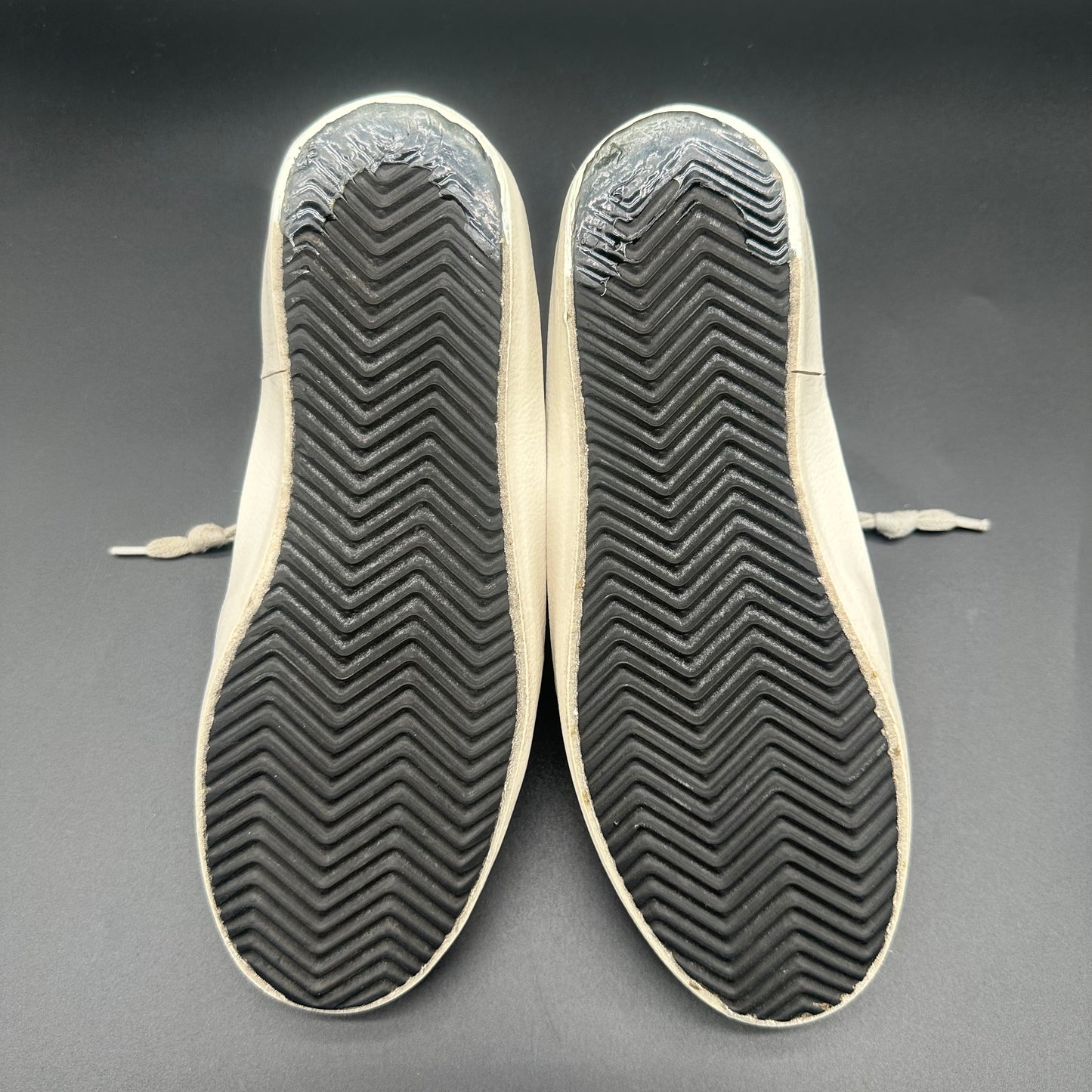 Golden Goose Superstar - Blanc Argent C1165