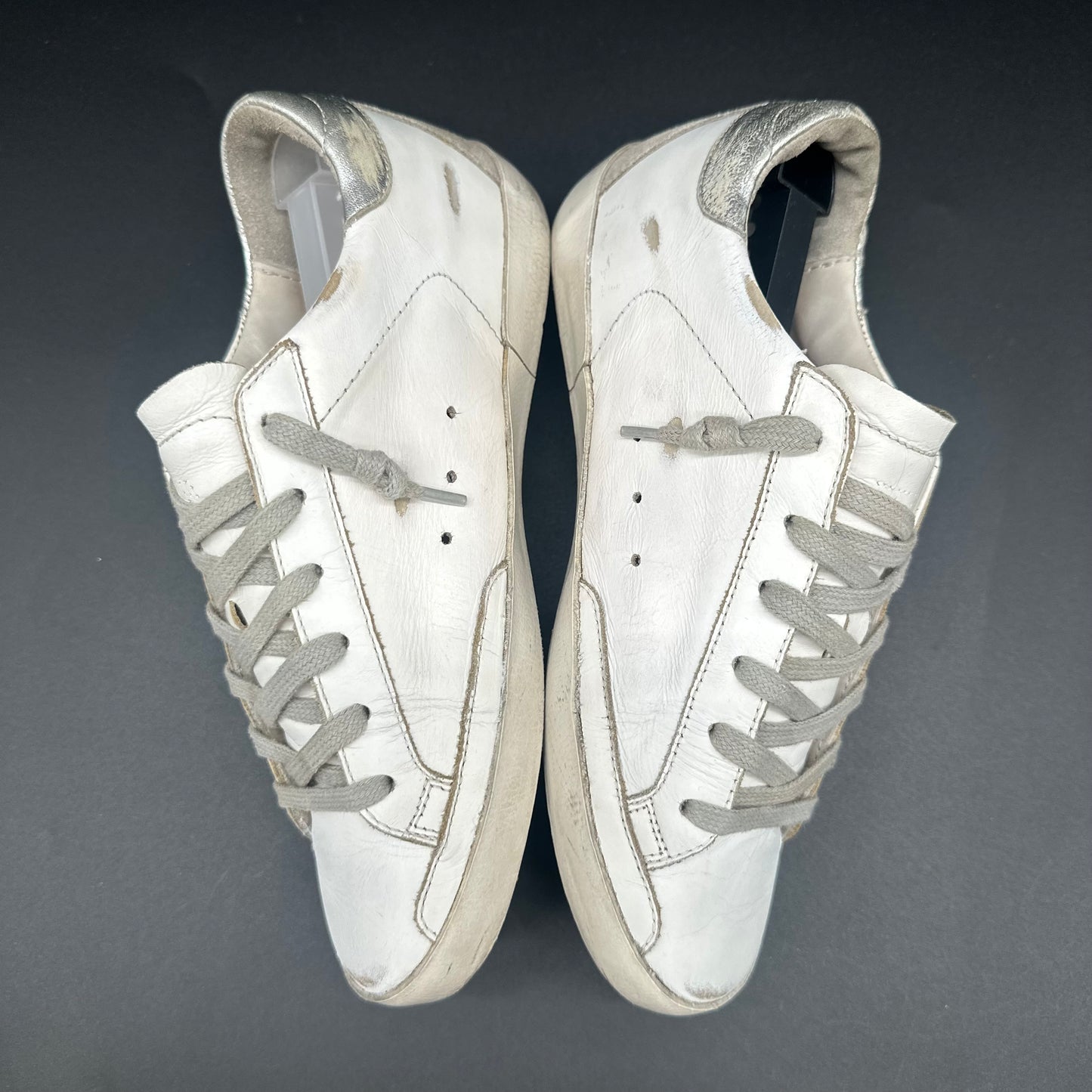 Golden Goose Superstar - Blanc Beige Argent C1255