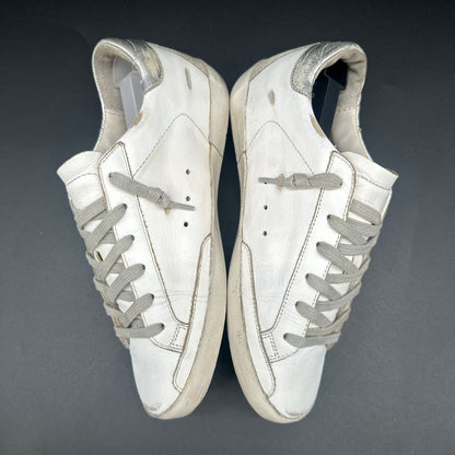 Golden Goose Superstar - Blanc Beige Argent C1255