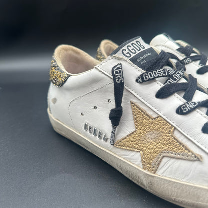 Golden Goose Superstar - Blanc Or Paillettes P426