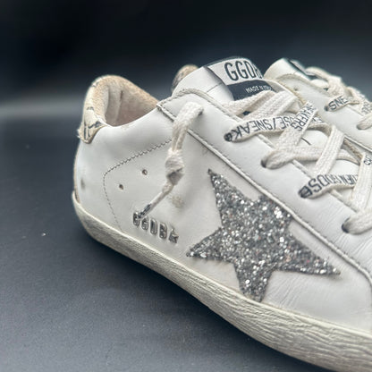 Golden Goose Superstar - Blanc Paillettes Serpent P431