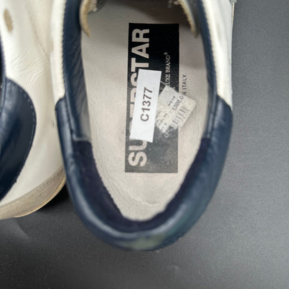 Golden Goose Superstar - Blanc Bleu Beige C1377