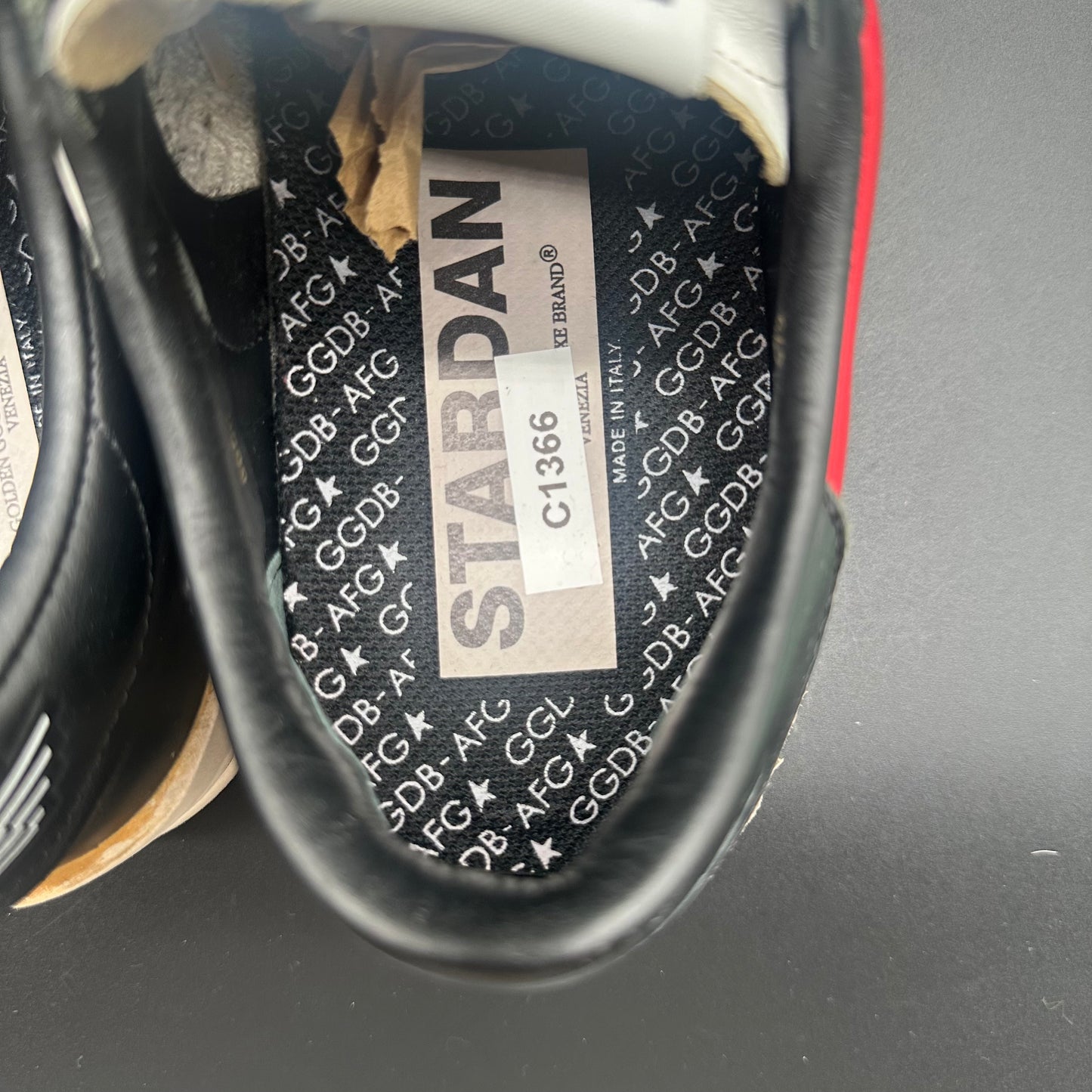 Golden Goose Stardan - Blanc Noir Rouge C1366
