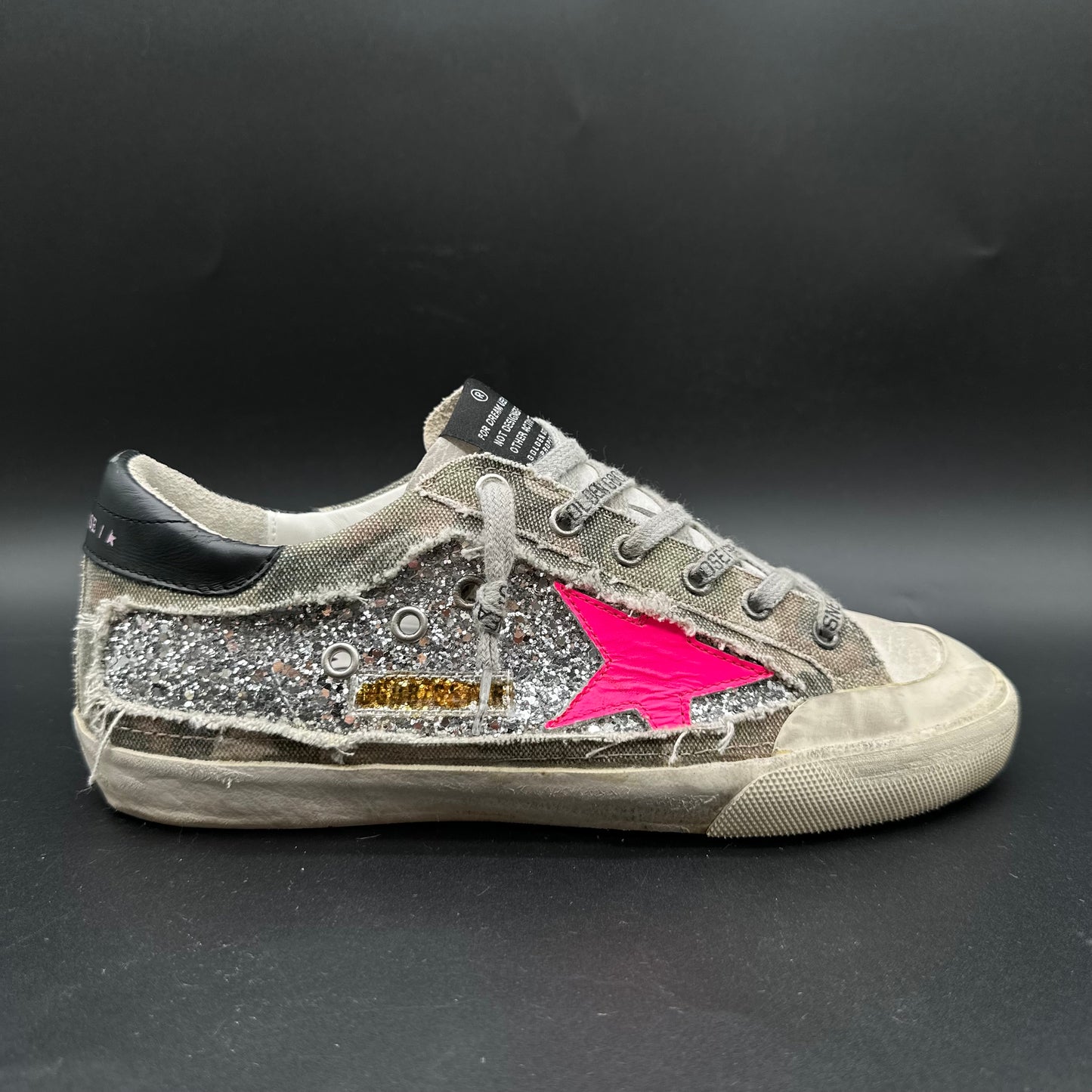 Golden Goose Superstar - Beige Noir Rose Argent Paillettes C1441