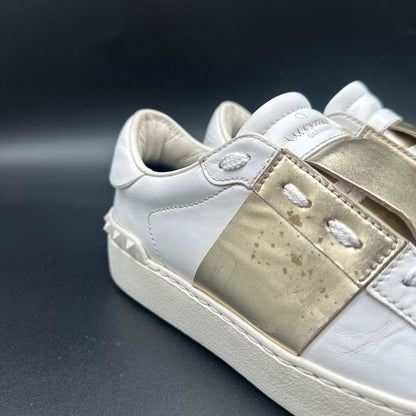 Valentino Open - Blanc Or C1227