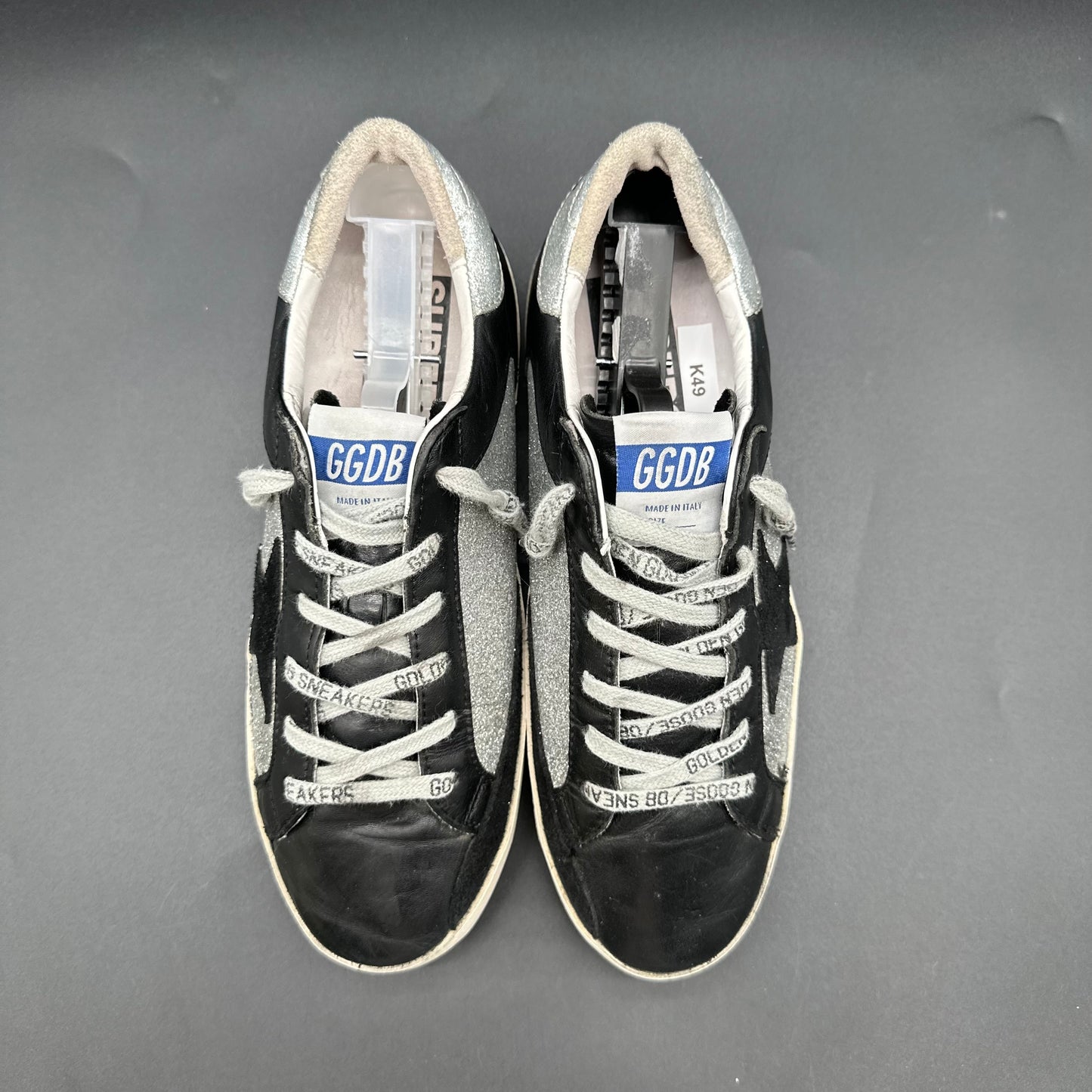Golden Goose Superstar - Noir Argent Paillettes K49