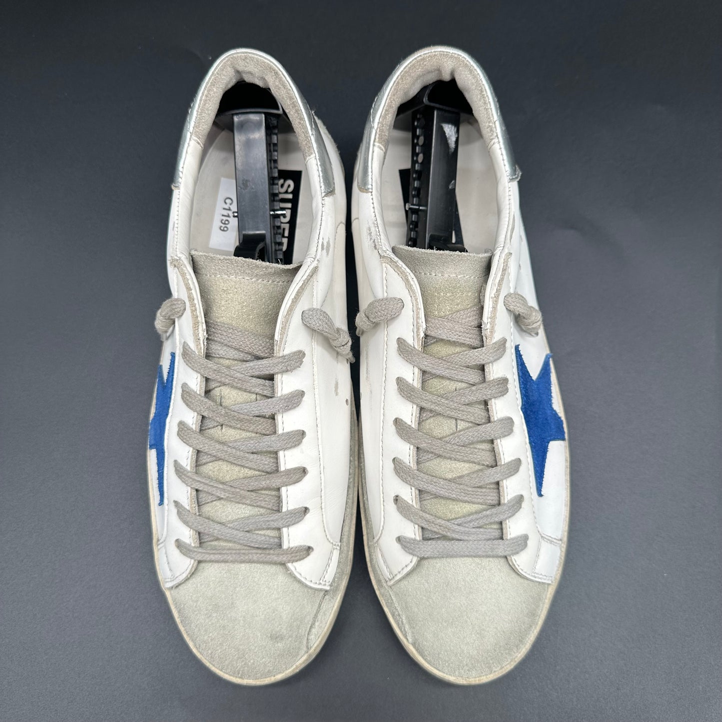 Golden Goose Superstar - Blanc Bleu Argent C1199