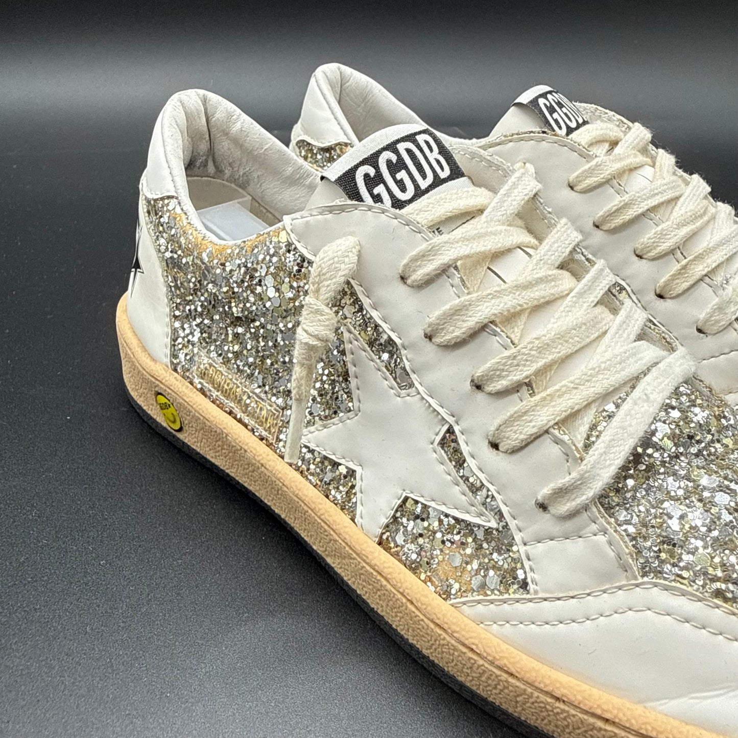Golden Goose Ballstar - Blanc Paillettes C1112