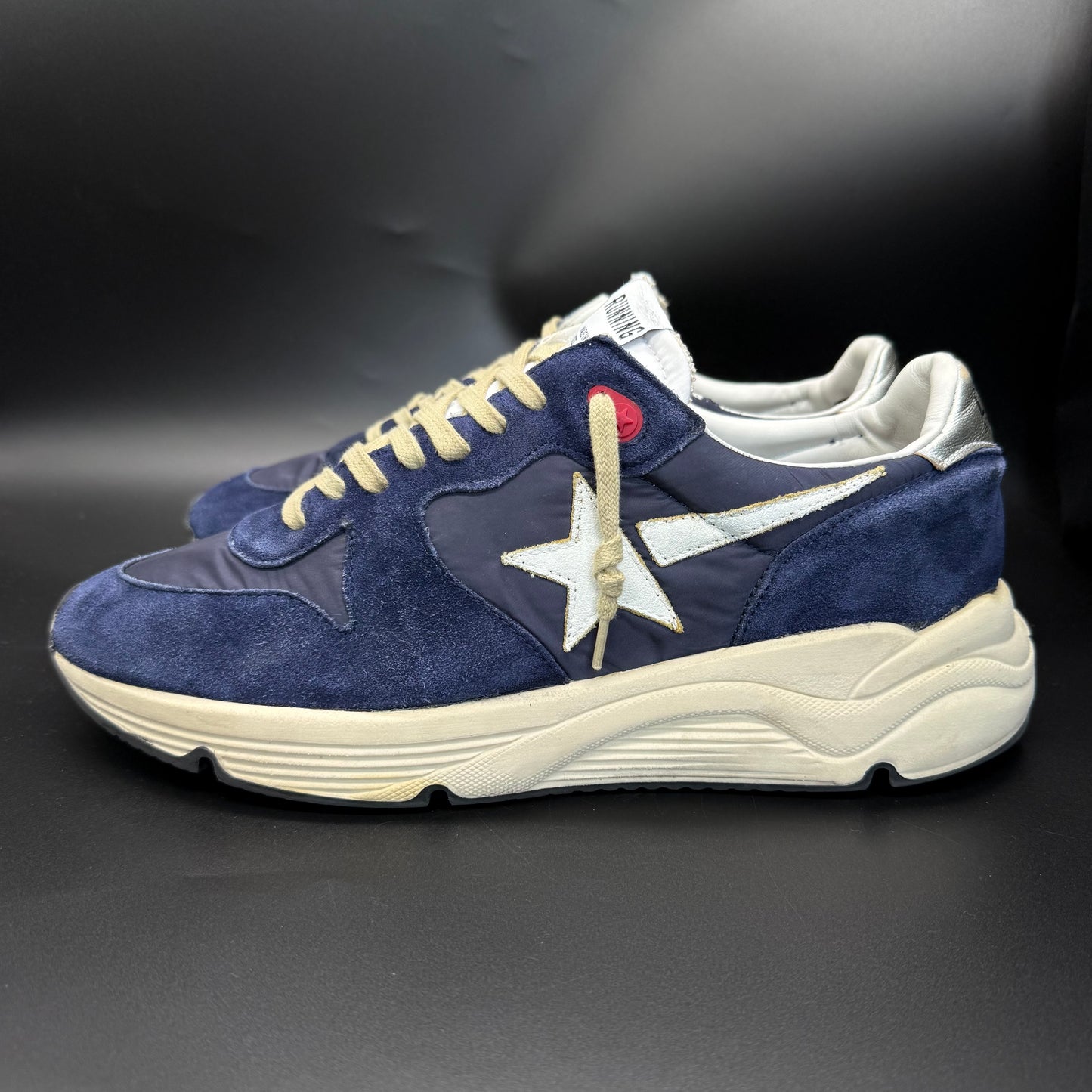 Golden Goose Running - Bleu marine/Blanc◾️