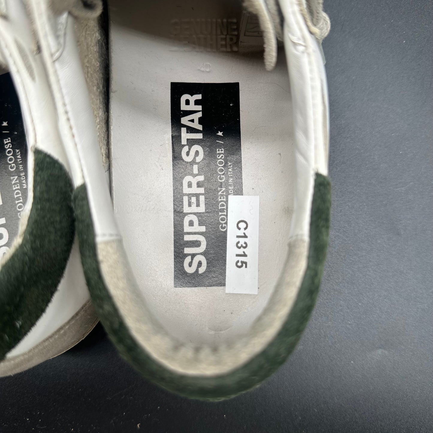 Golden Goose Superstar - Blanc Beige Vert C1315