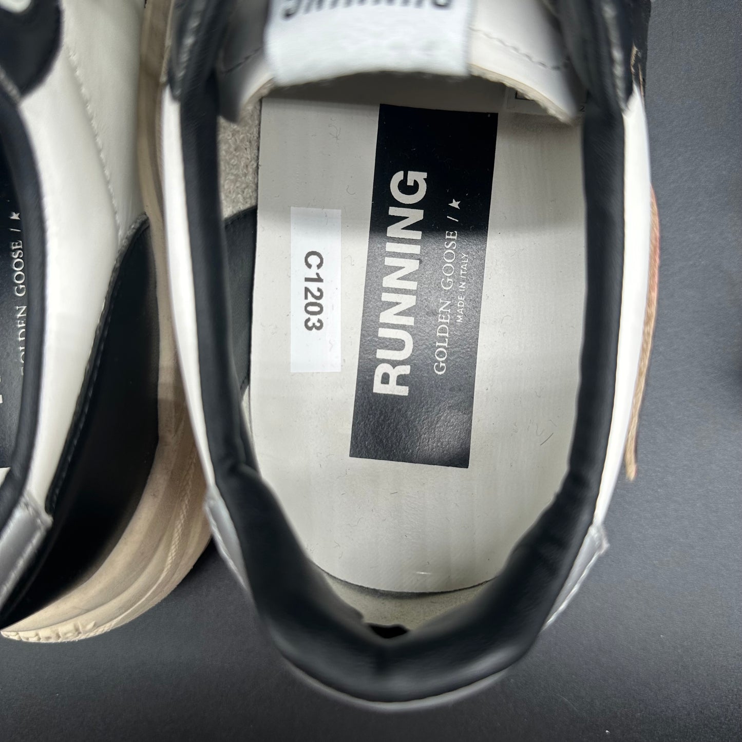 Golden Goose Running - Blanc Noir C1203