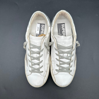 Golden Goose Superstar - Blanc Beige Argent P437