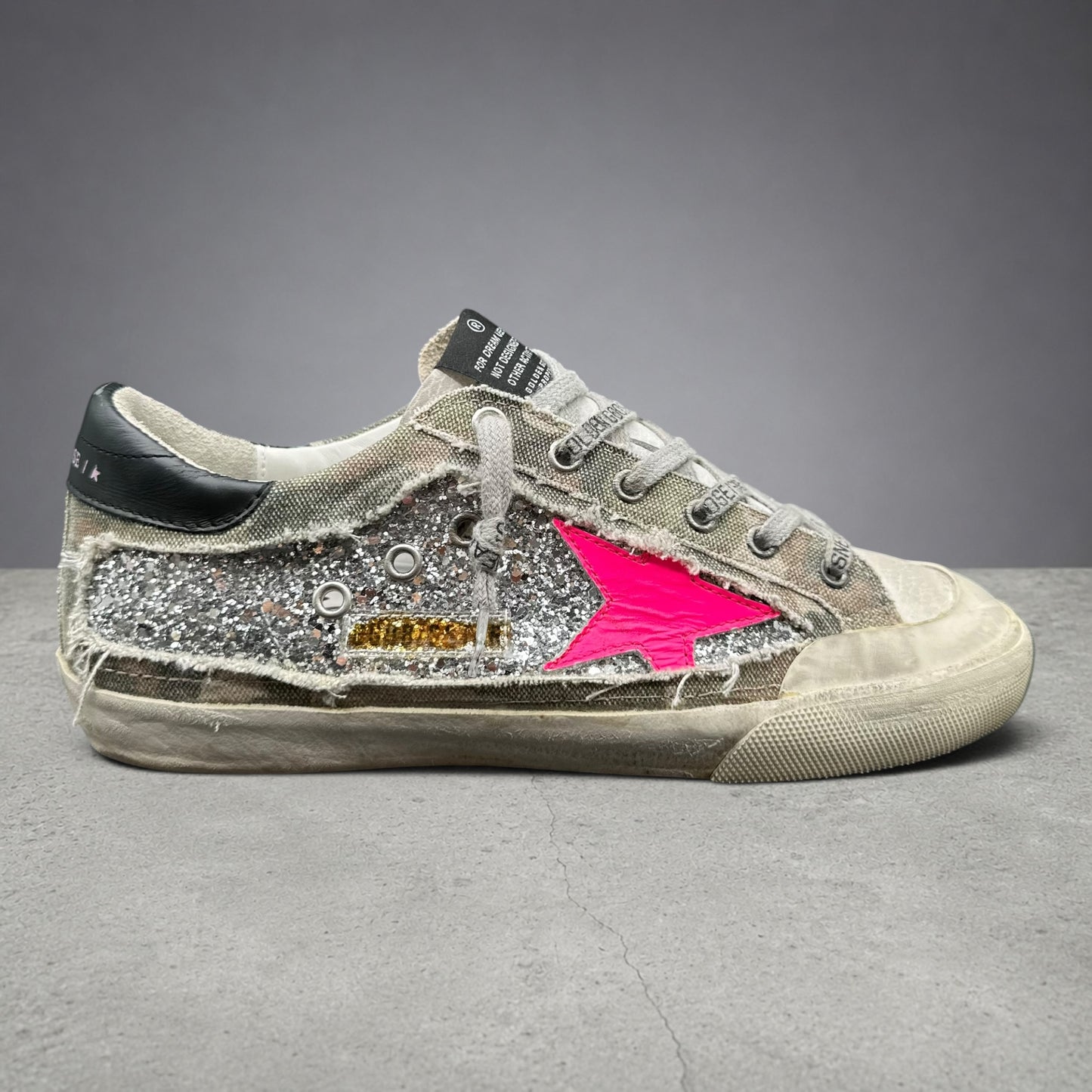 Golden Goose Superstar - Beige Noir Rose Argent Paillettes C1441