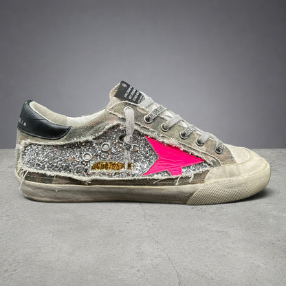 Golden Goose Superstar - Beige Noir Rose Argent Paillettes C1441