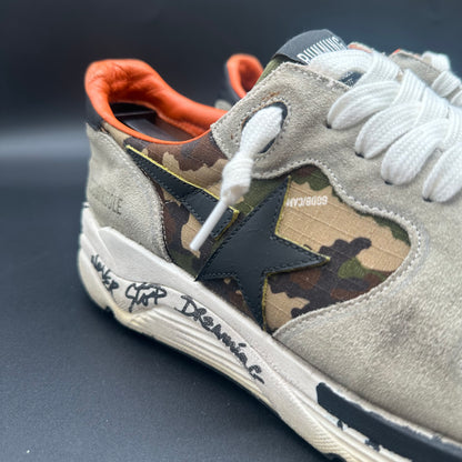 Golden Goose Running - Beige Noir Orange Militaire C1207