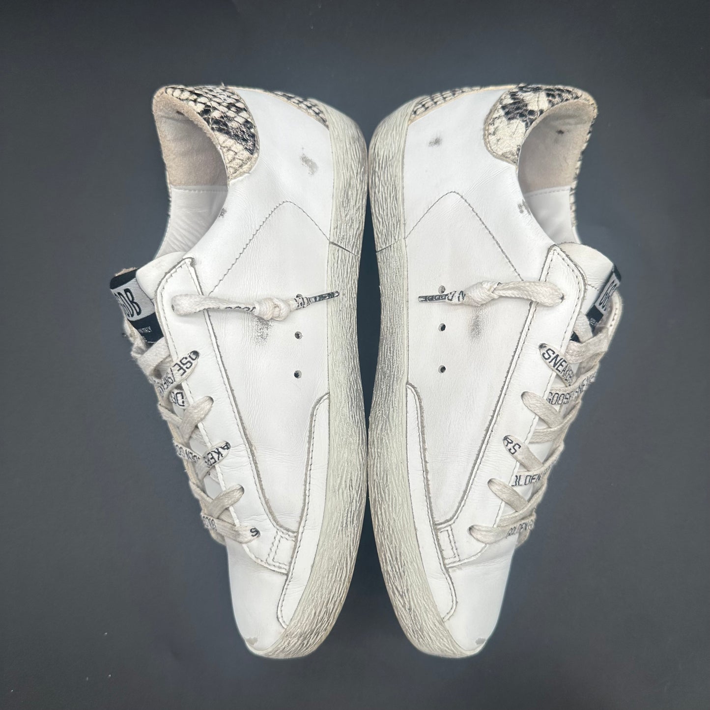 Golden Goose Superstar - Blanc Paillettes Serpent P431