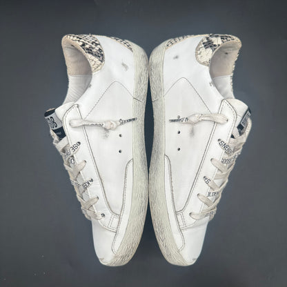 Golden Goose Superstar - Blanc Paillettes Serpent P431