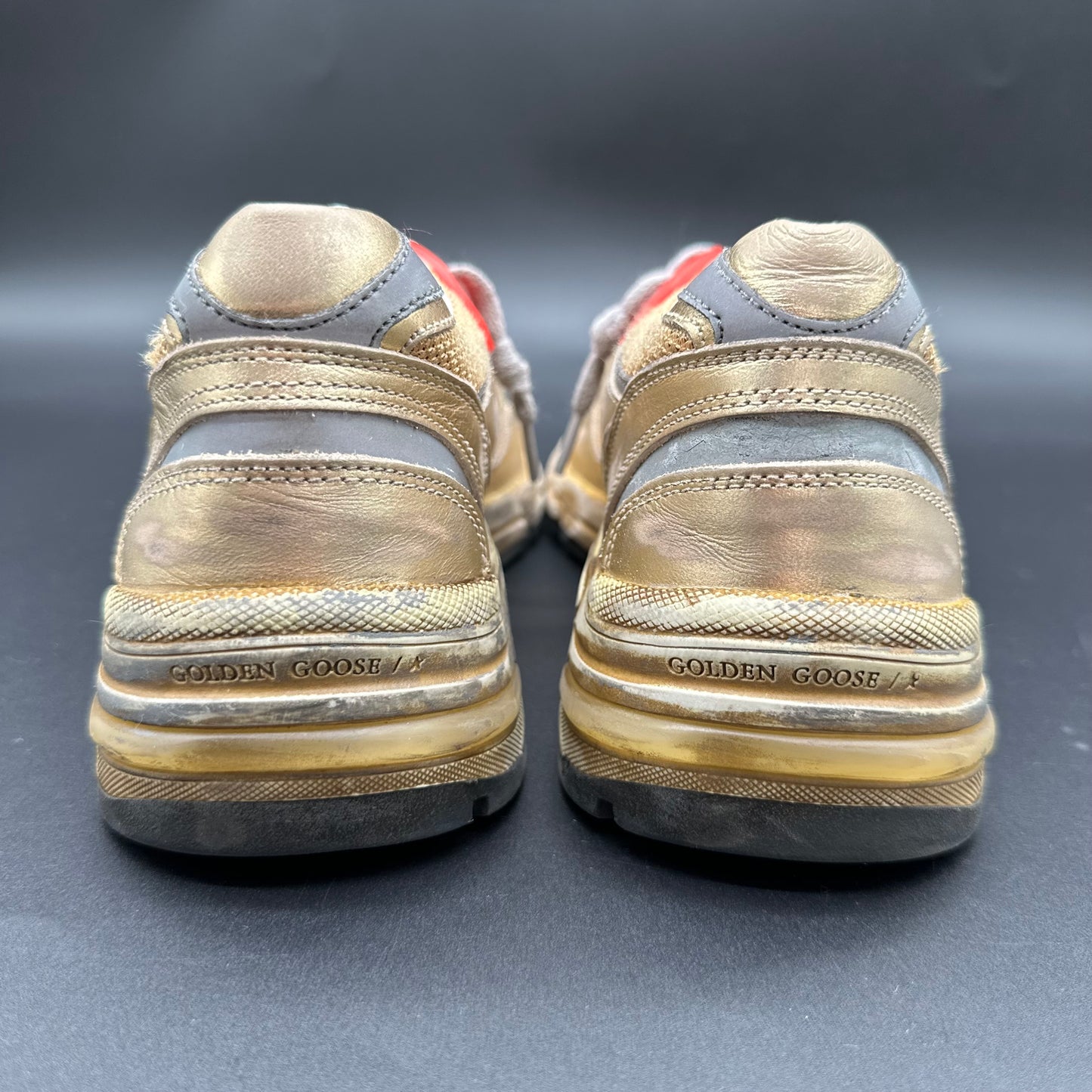 Golden Goose Dad-Star - Or Beige Rouge C1362