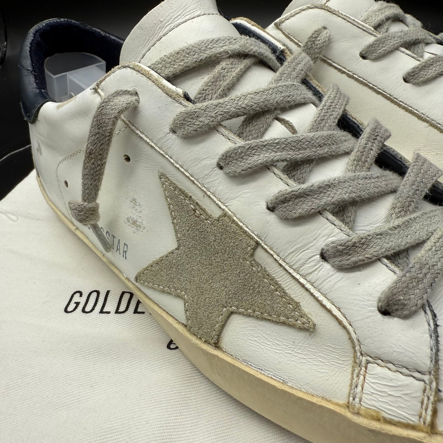 Golden Goose Superstar - Blanc Bleu Marine