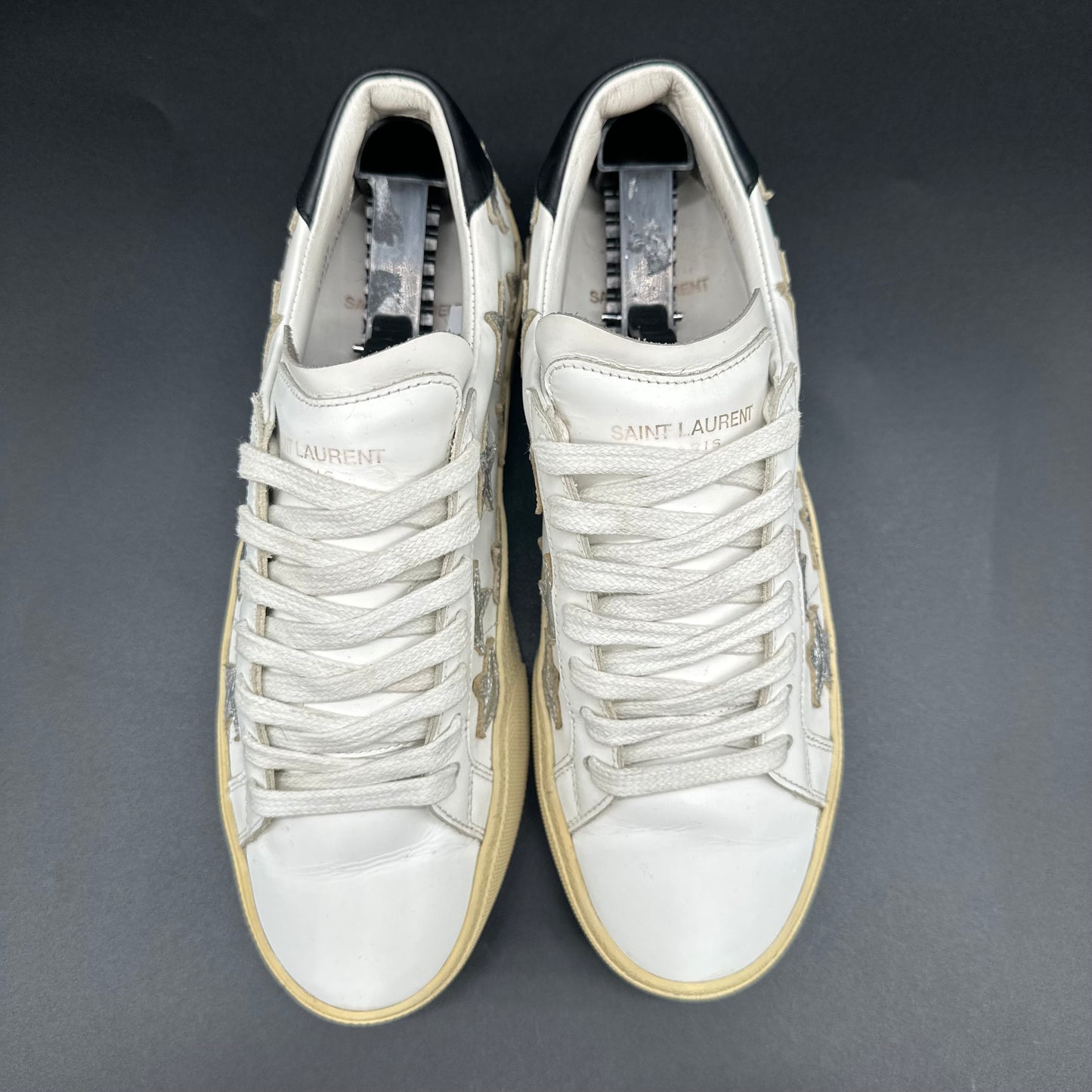 Saint Laurent Court - Blanc Noir Argent C1206