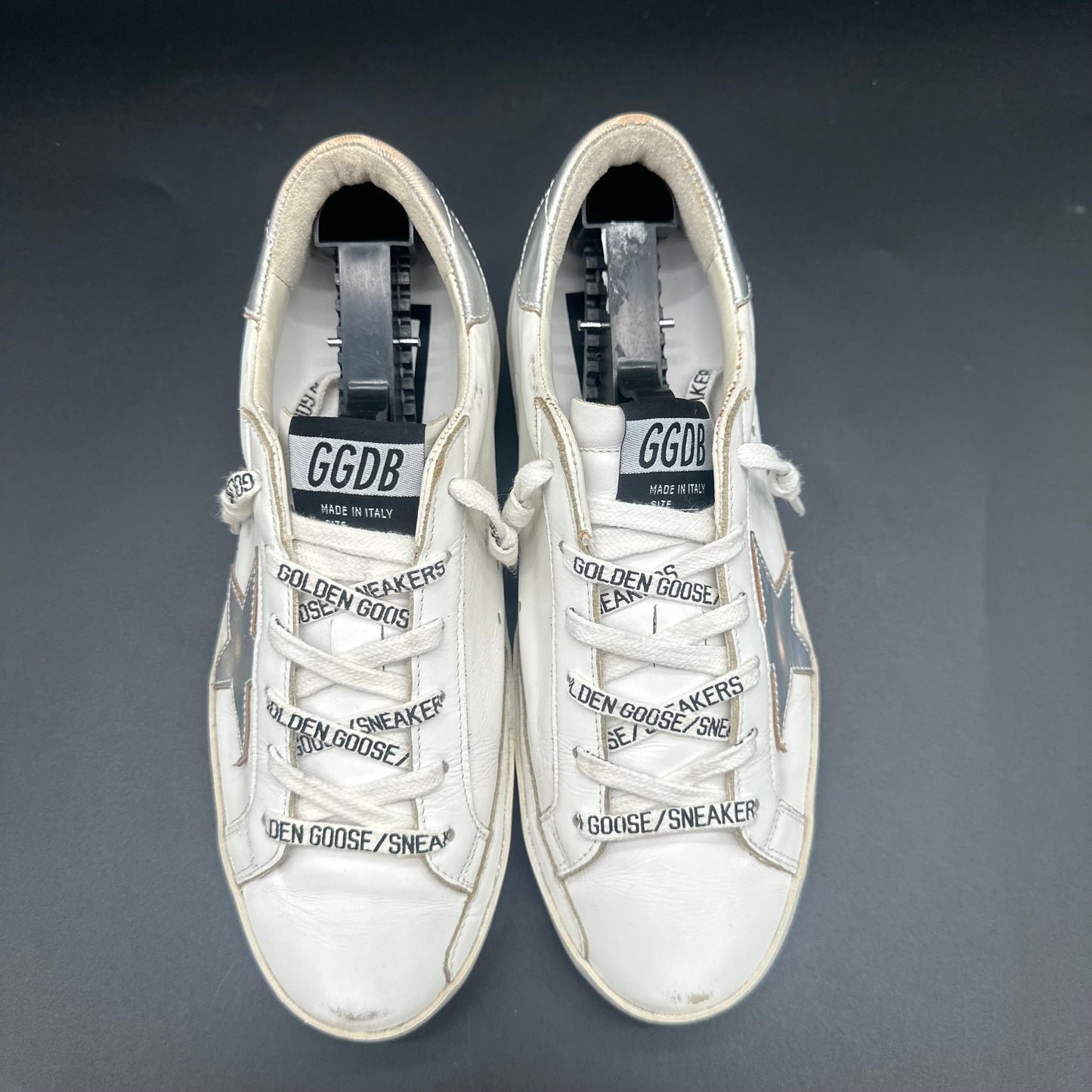 Golden Goose Superstar - Blanc Argent C1379