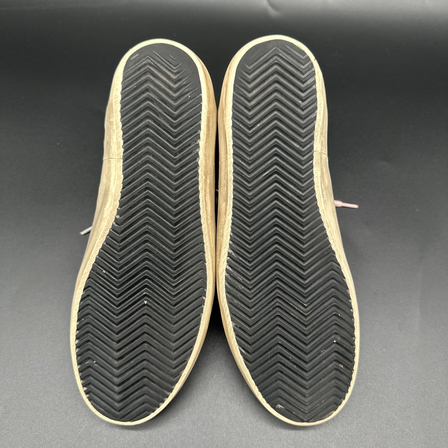 Golden Goose Mid-Star - Beige Noir Paillettes C1247