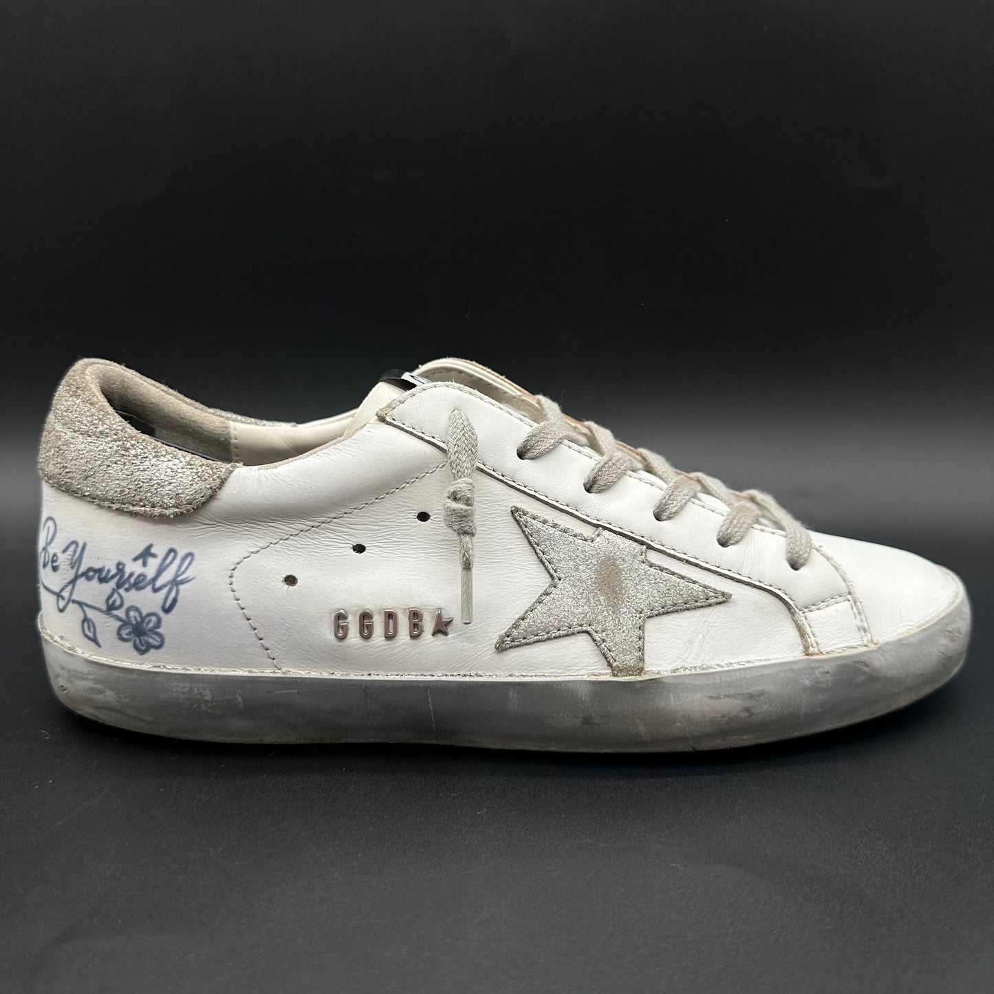 Golden Goose Superstar - Blanc Argent C1421