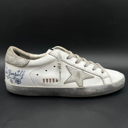 Golden Goose Superstar - Blanc Argent C1421