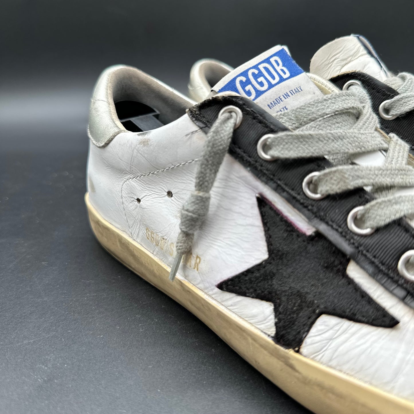 Golden Goose Superstar - Blanc Noir Argent K41