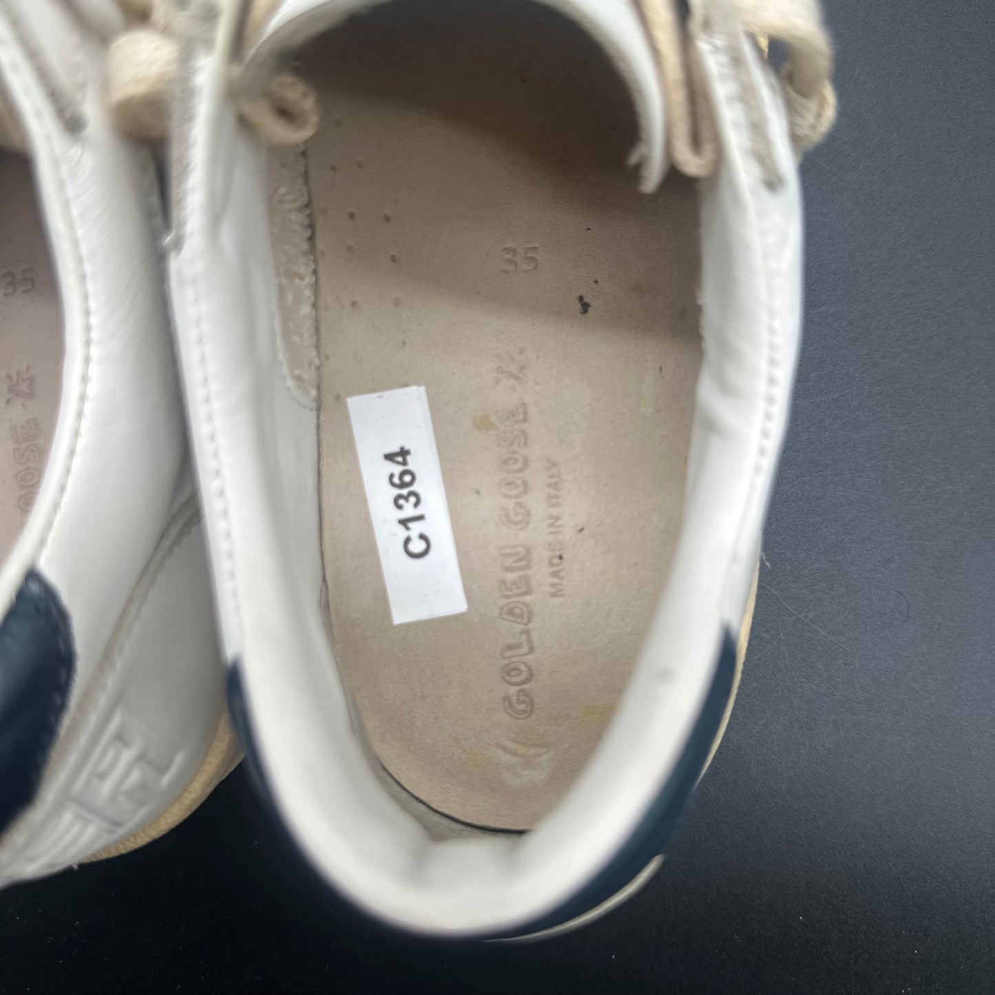 Golden Goose Ballstar - Blanc Bleu Beige C1364
