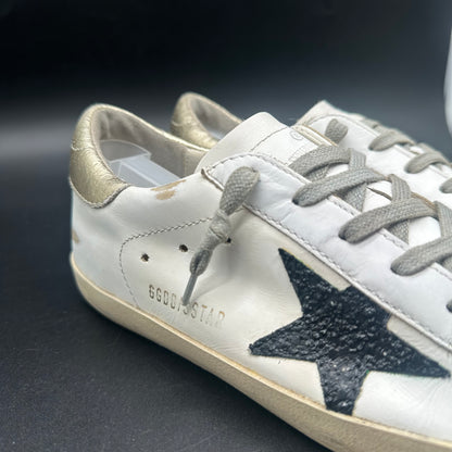 Golden Goose Superstar - Blanc Noir Or C1282