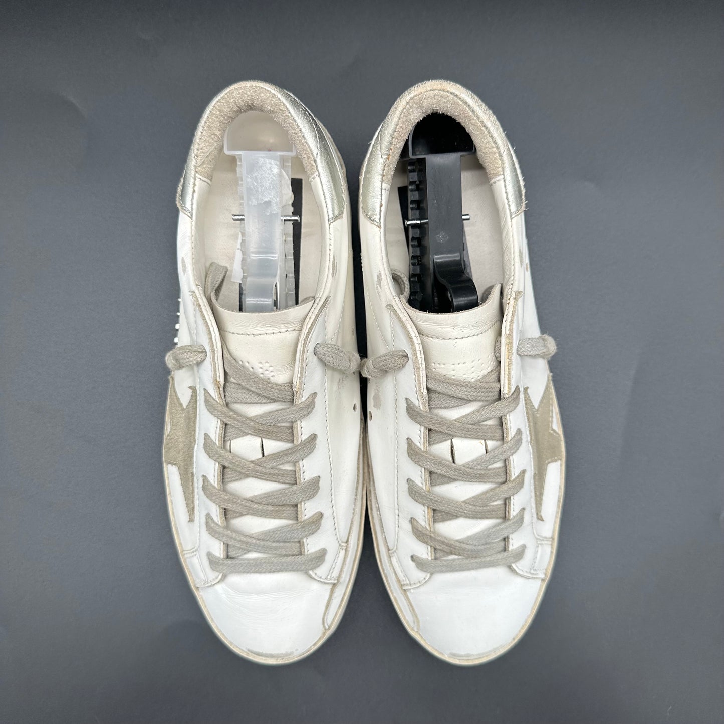 Golden Goose Superstar - Blanc Argent C985