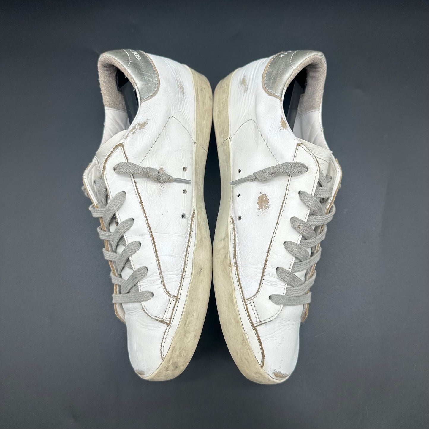 Golden Goose Superstar - Blanc Argent Or Paillettes P438