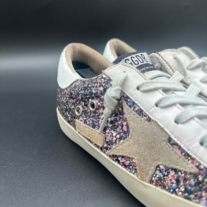 Golden Goose Superstar - Blanc Beige Paillettes K15