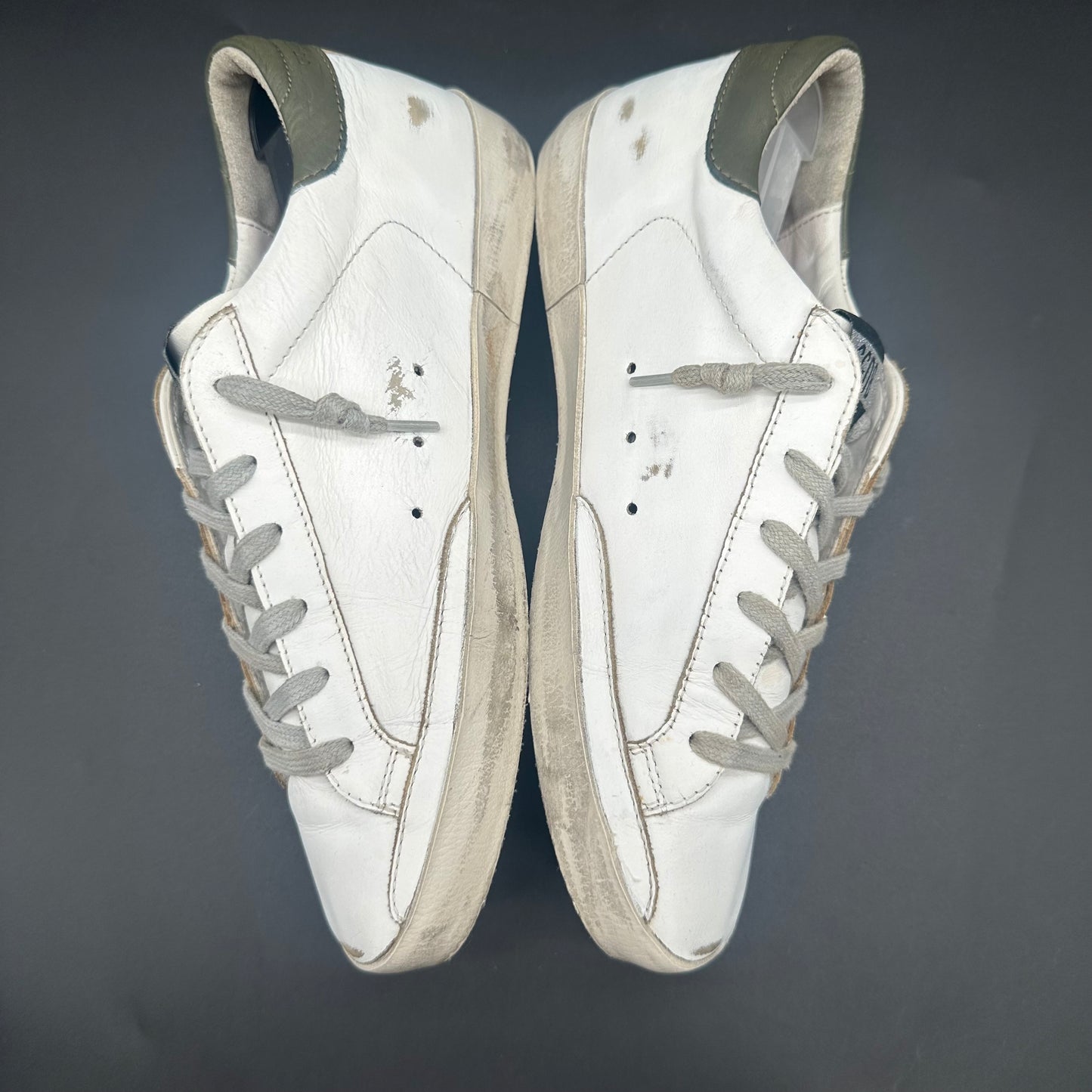 Golden Goose Superstar - Blanc Vert Paillettes C1375