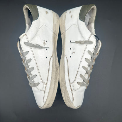 Golden Goose Superstar - Blanc Vert Paillettes C1375