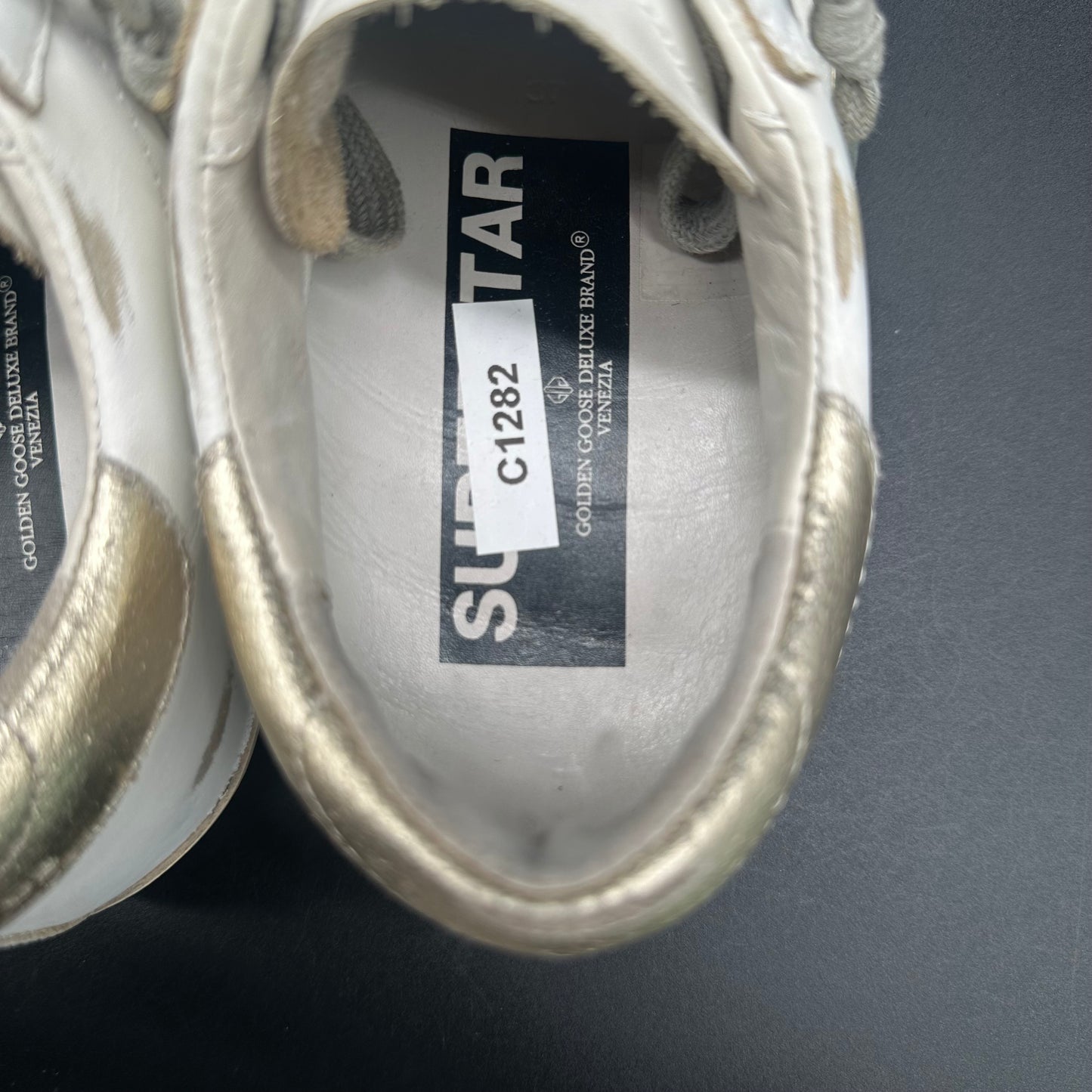 Golden Goose Superstar - Blanc Noir Or C1282