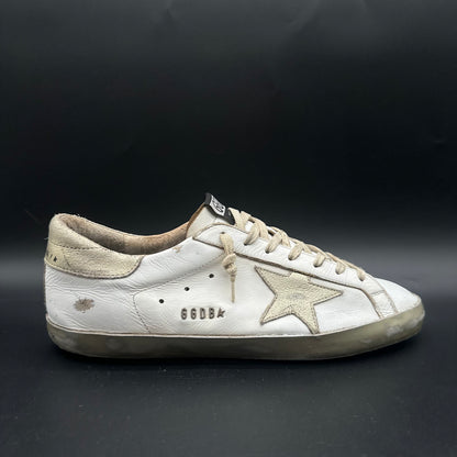 Golden Goose Superstar - Blanc Or C1237