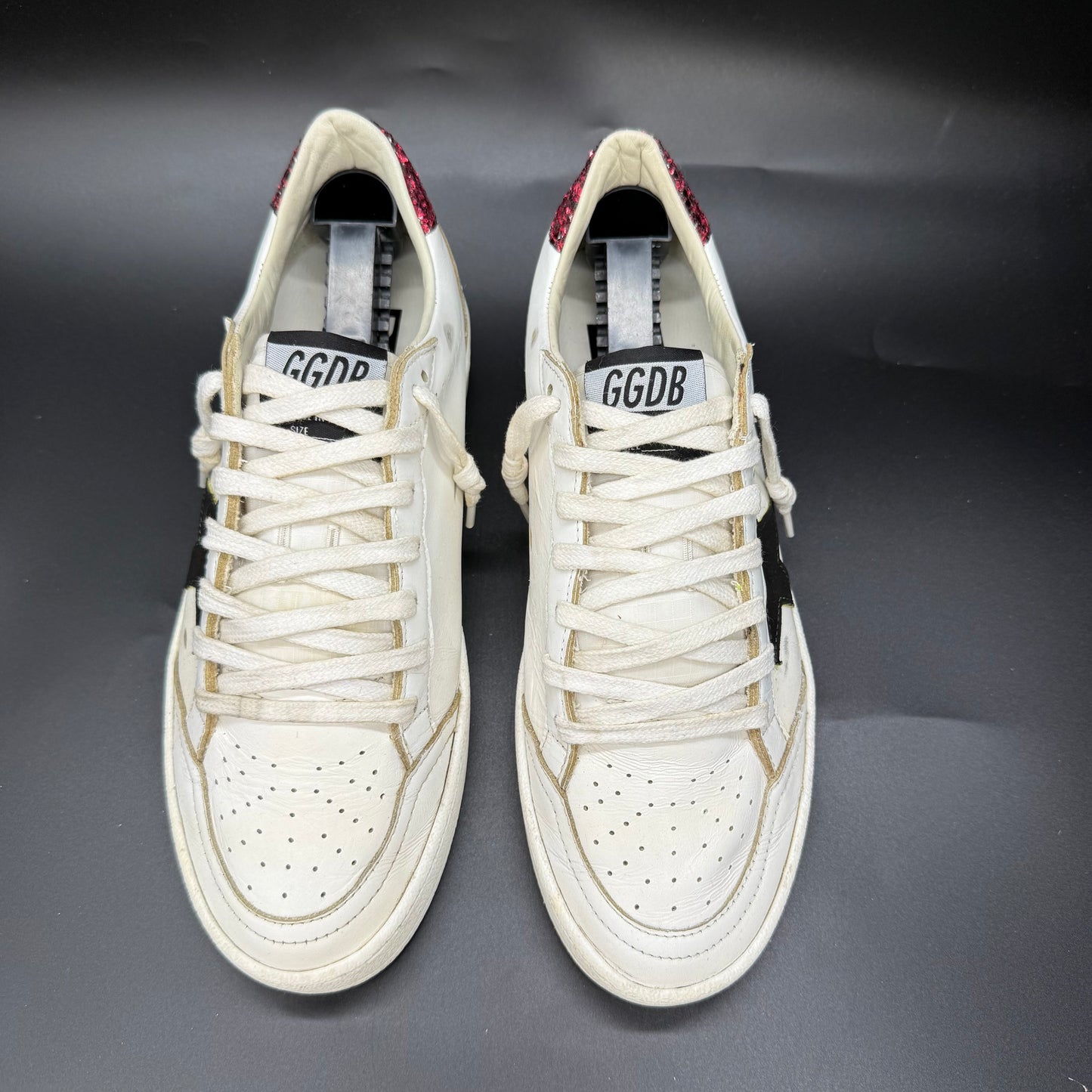 Golden Goose Ballstar - Noir/Blanc/Pailettes ◾️