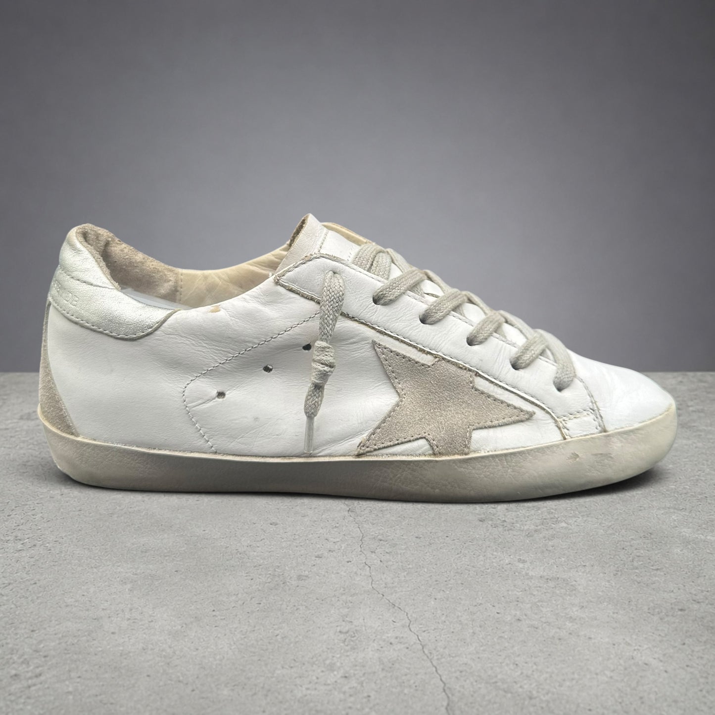 Golden Goose Superstar - Blanc Argent C1165