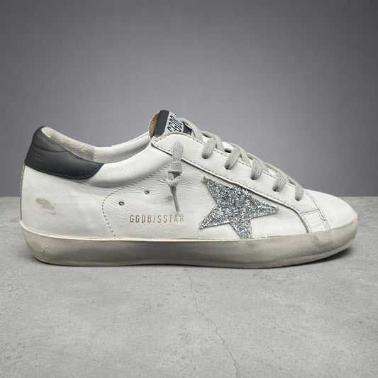 Golden Goose Superstar - Blanc Noir Paillettes C1290