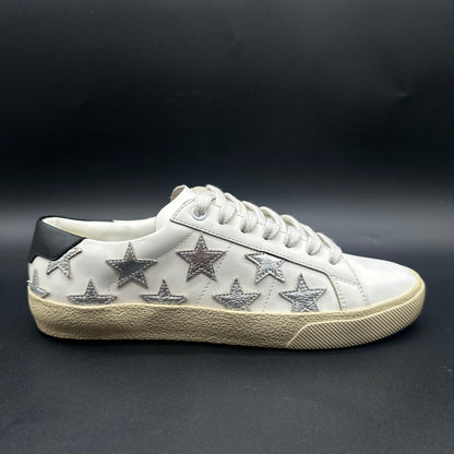 Saint Laurent Court - Blanc Noir Argent C1436
