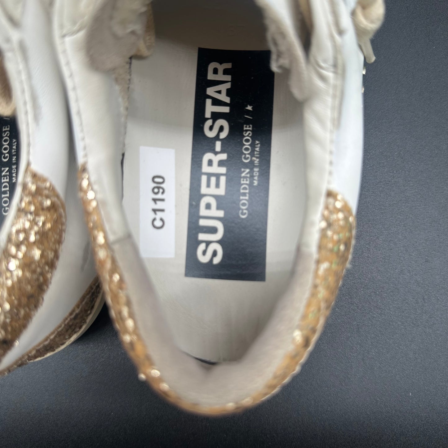 Golden Goose Superstar - Blanc Argent Paillettes C1190