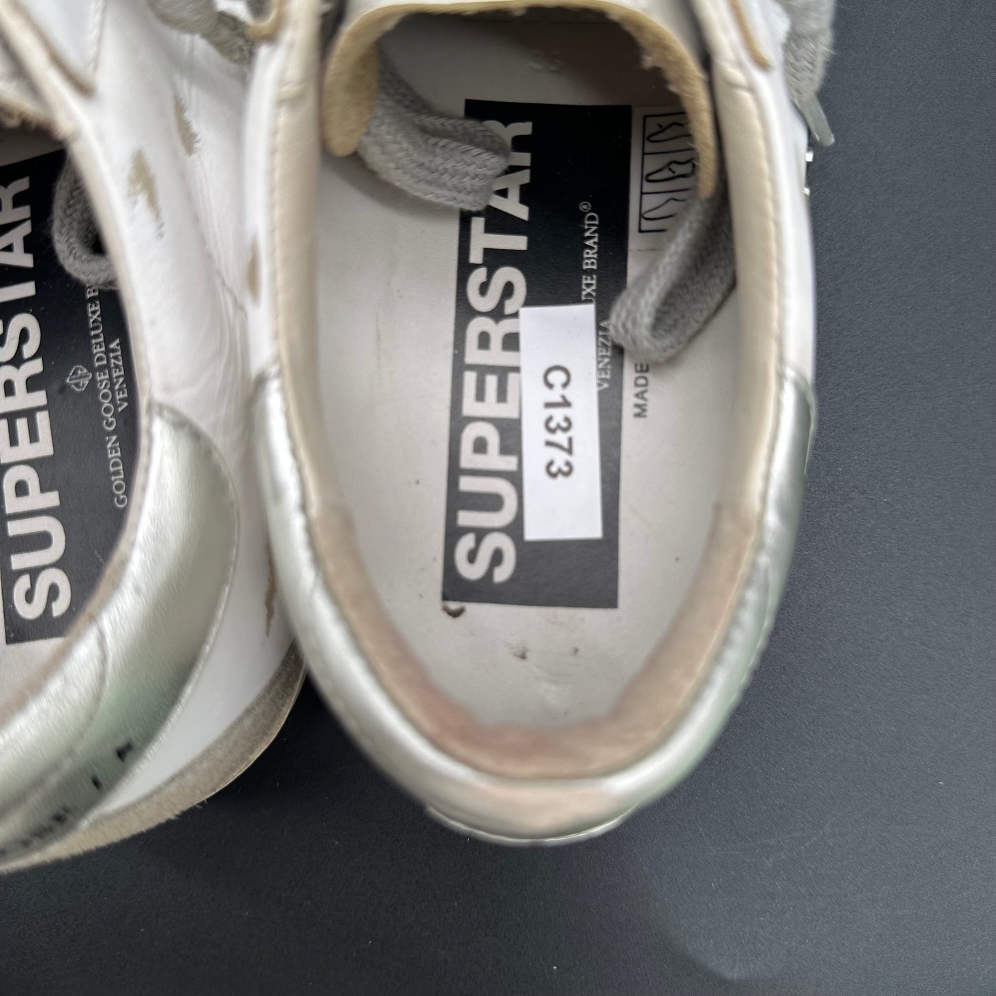Golden Goose Superstar - Blanc Argent Beige C1373