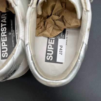 Golden Goose Superstar - Blanc Beige Argent P437