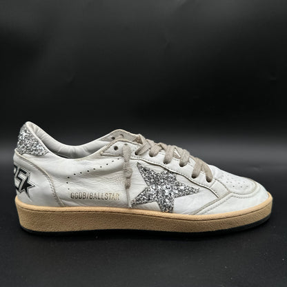 Golden Goose Ballstar - Blanc Argent Paillettes C1353