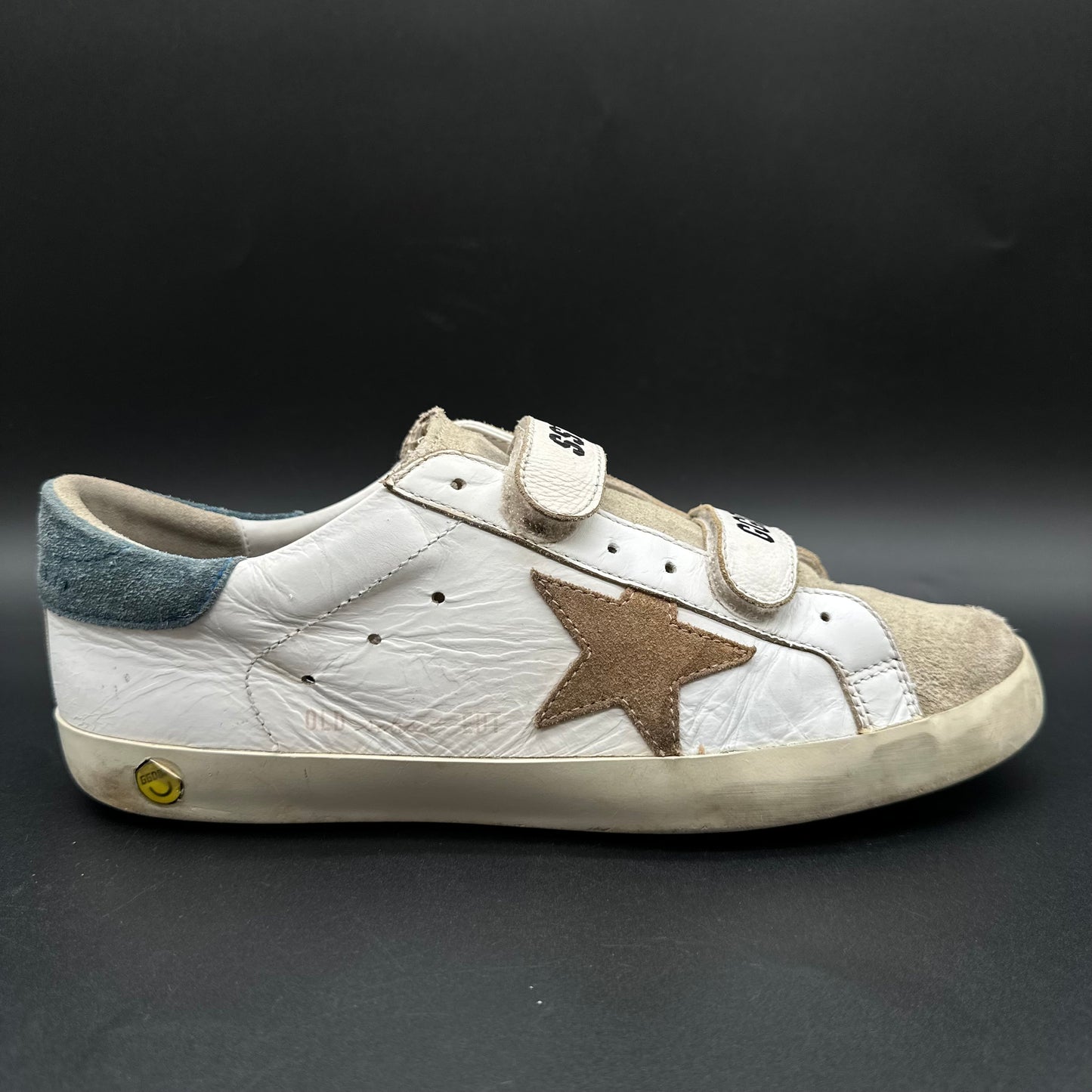 Golden Goose Old-School - Blanc Beige Vert C1459
