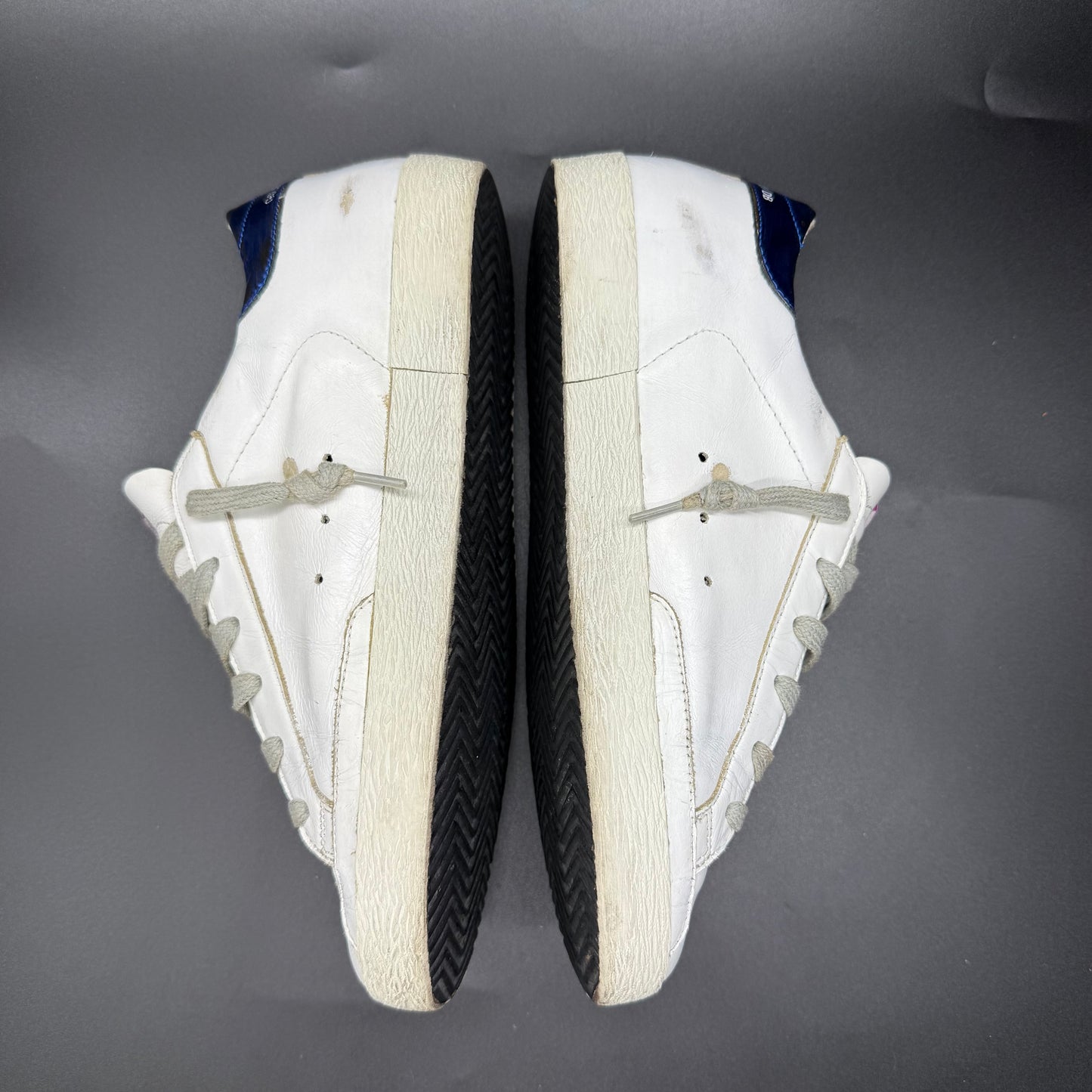Golden Goose Superstar - Blanc/Or/Bleu ◼️