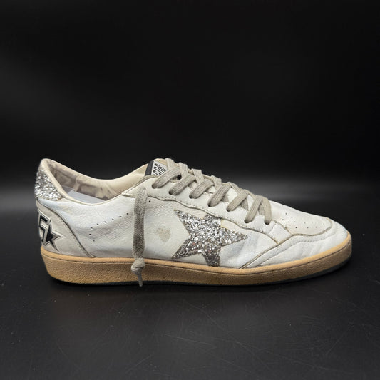 Golden Goose Ballstar - Blanc Argenté